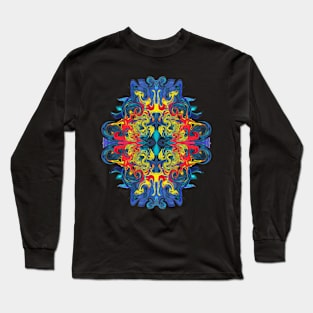 Carl Clrax Design - Symblic in Blue - Long Sleeve T-Shirt